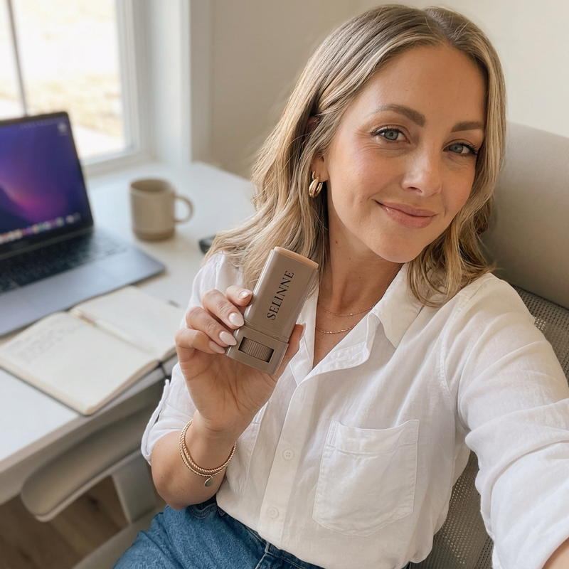 Whitney wearing Selinne Shade 5 Light
