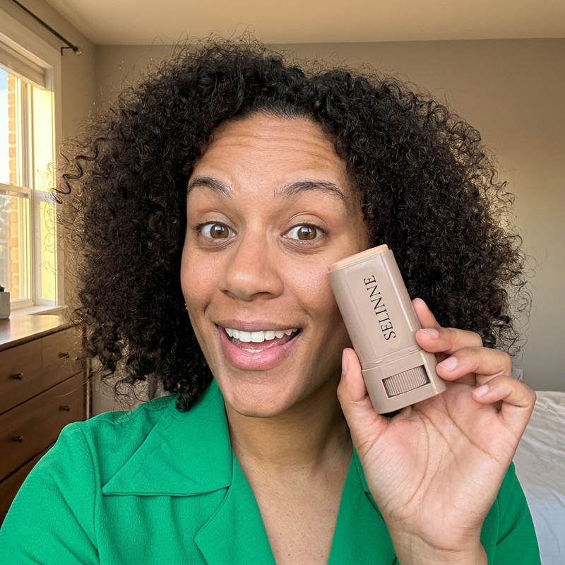 Crystal wearing Selinne Shade 4 Light Medium